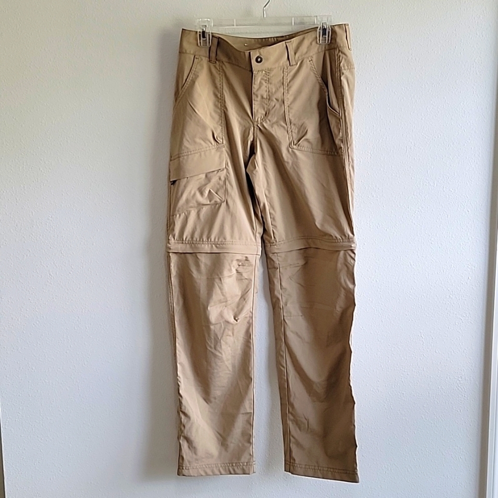 Womens Columbia Pants zip-off Into Shorts Transition Size 8 Tan